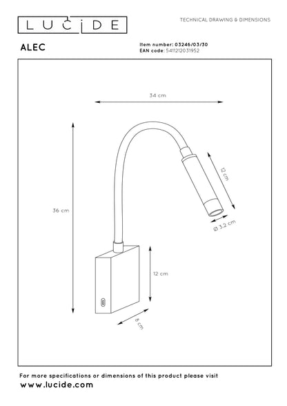 Lucide Alec Wall Spotlight