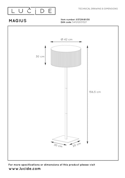Lucide Magius Floor Lamp