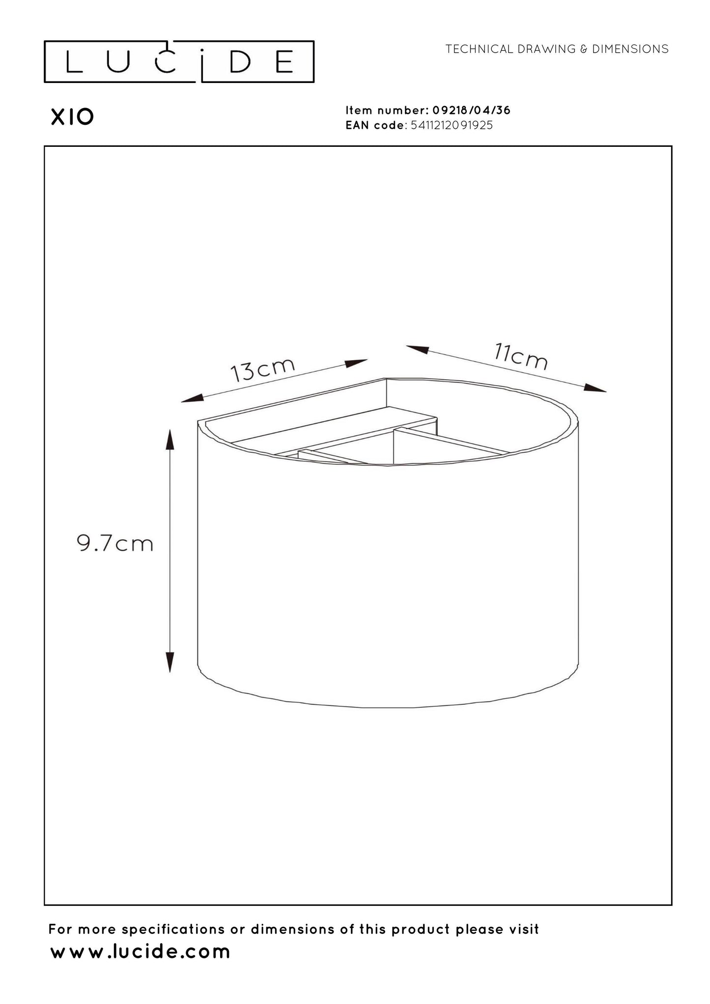 Lucide Xio Wall Washer