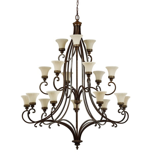 Elstead Drawing Room Araña de 18 Luces