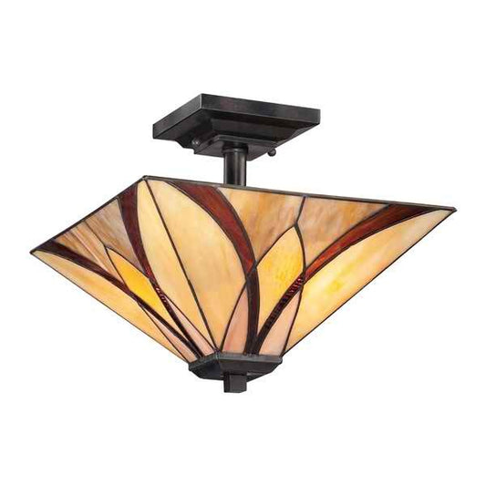 Elstead Asheville Semi-Flush Ceiling Light