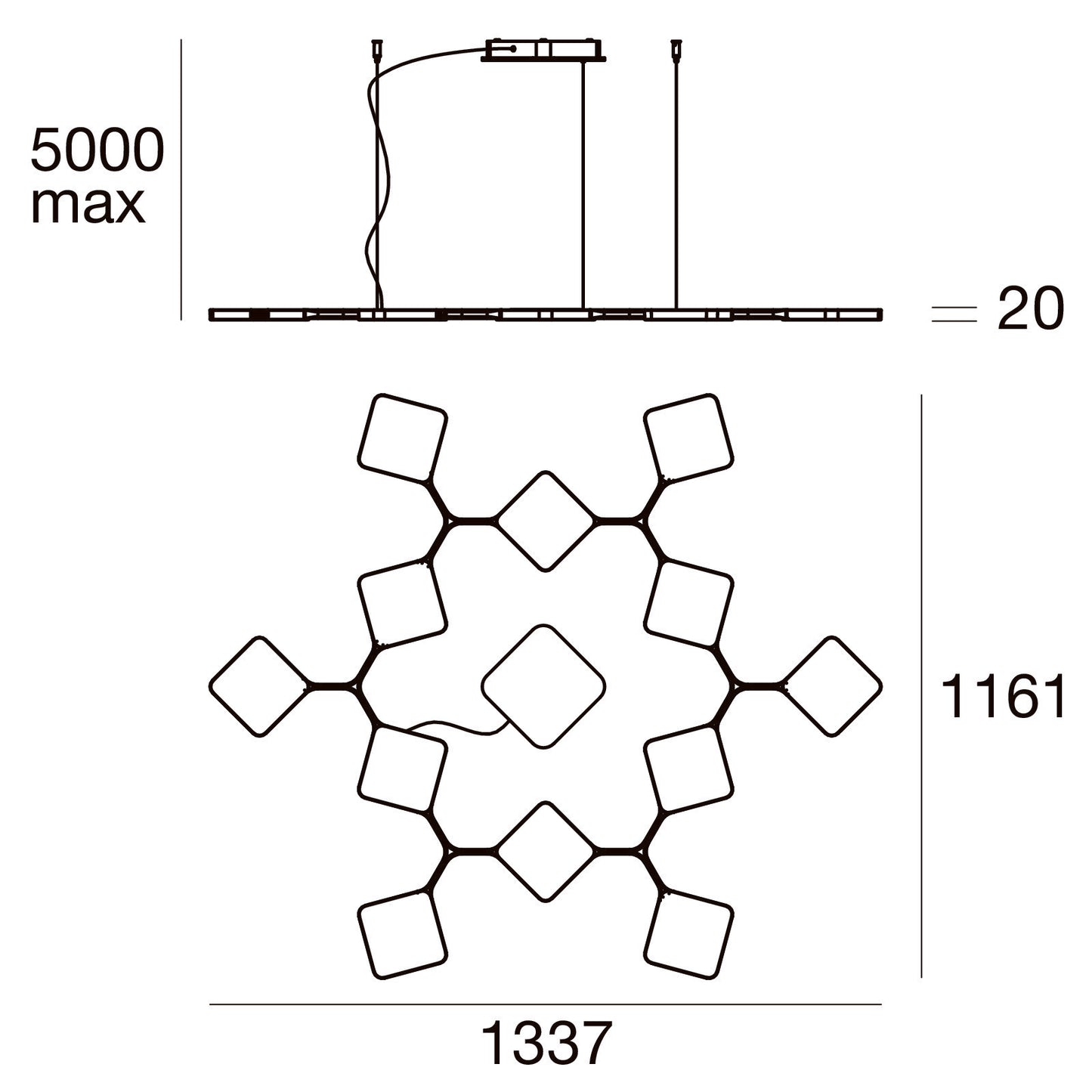 Stilnovo Quad Colgante