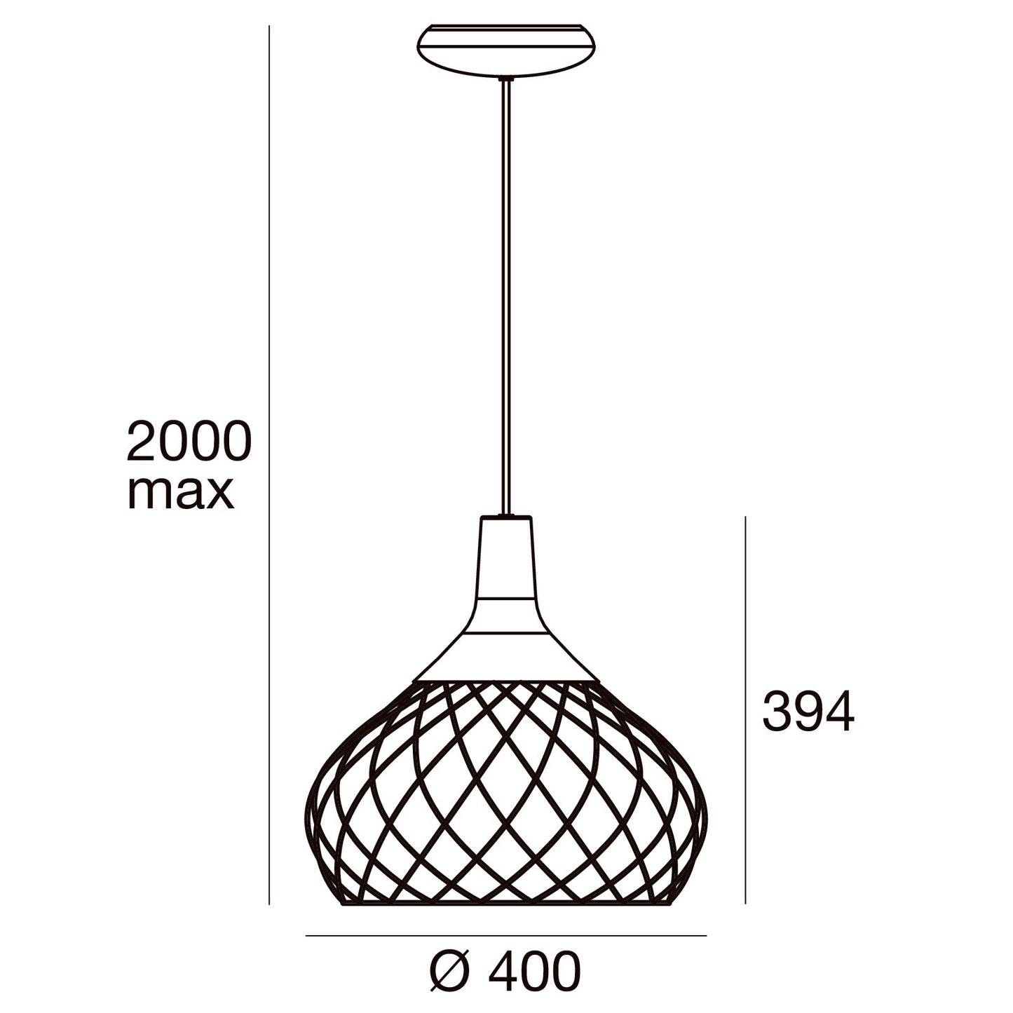 Stilnovo Lámpara Colgante Chandelier