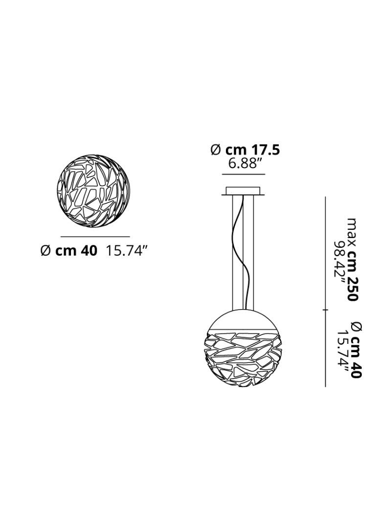 Lodes Kelly Sphere Colgante