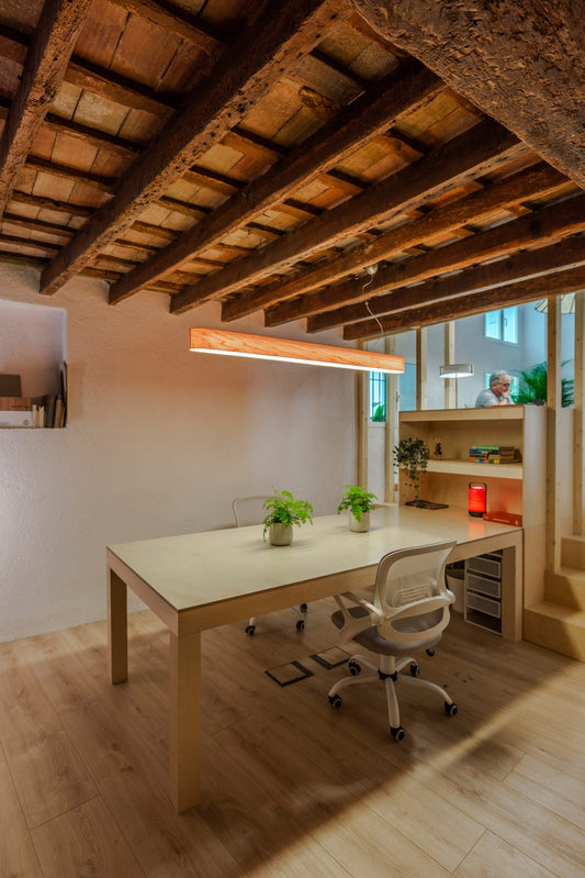 LZF I-Club Lámpara Colgante Lineal de Madera