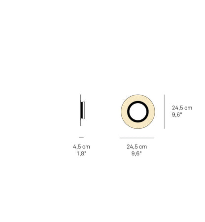 LZF Lens Circular Aplique Decorativo con Espejo