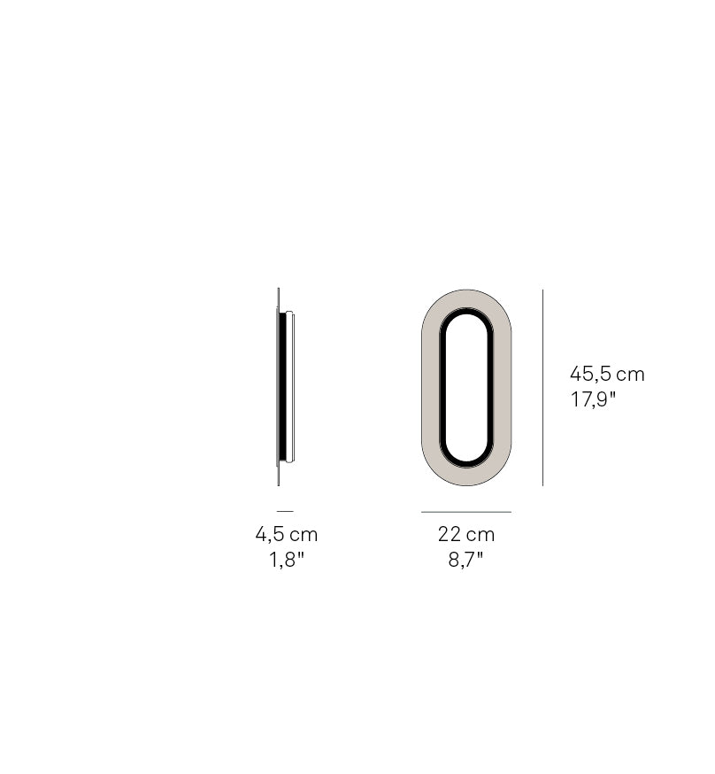 LZF Lens Oval Aplique Decorativo