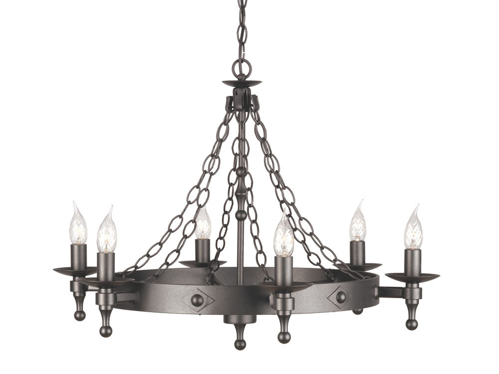 Elstead Warwick 6 Light Chandelier