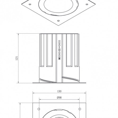 Brick In The Wall Pixo Downlight Empotrable