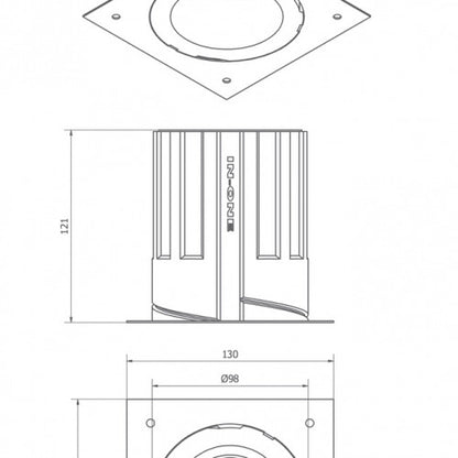 Brick In The Wall Pixo Downlight Empotrable