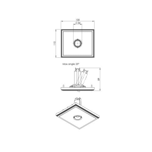 Brick In The Wall 200Cent Downlight para Baño