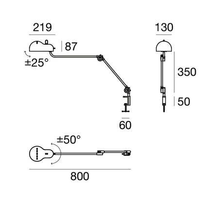 Stilnovo Topo Lámpara de Escritorio por Joe Colombo