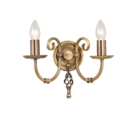 Elstead Artisan Aplique de Pared Decorativo de Dos Brazos