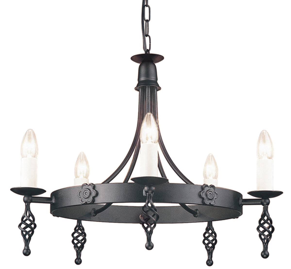 Elstead Belfry 5 Light Chandelier
