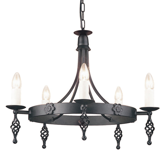 Elstead Belfry 5 Light Chandelier
