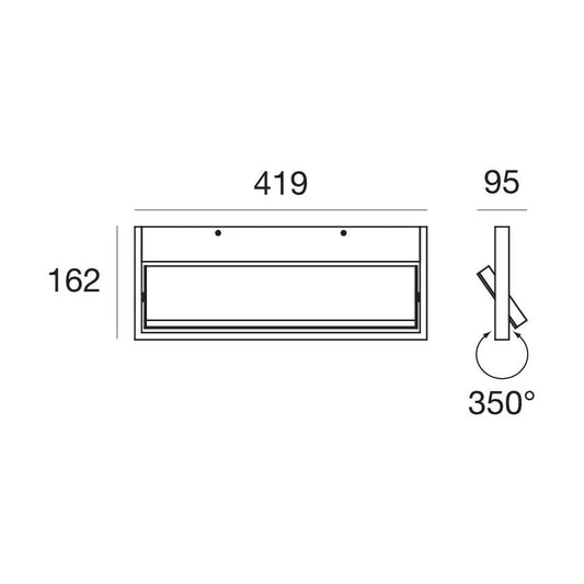 Stilnovo Tablet Aplique Decorativo de Pared