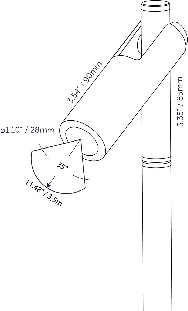 In-Lite Aim Light Head Foco Empotrable de Suelo para Exterior