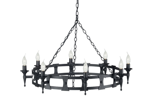Elstead Saxon Araña de 8 Luces