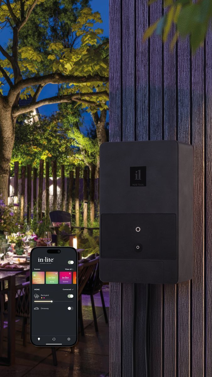 In-Lite Smart Hub Controlador de Iluminación de Jardín de Bajo Voltaje