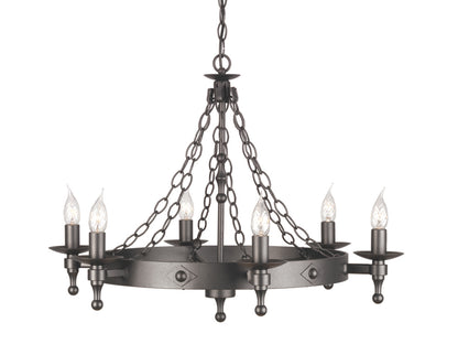 Elstead Warwick 6 Light Chandelier