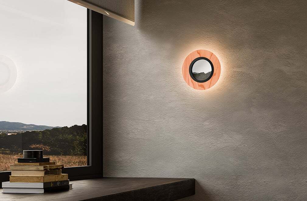 LZF Lens Circular Aplique Decorativo con Espejo
