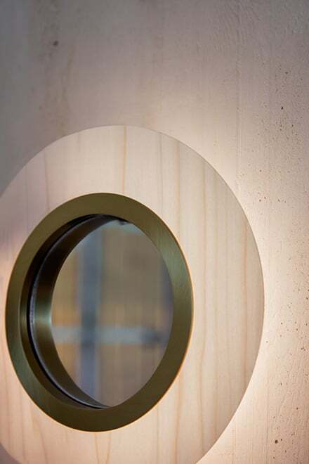 LZF Lens Circular Aplique Decorativo con Espejo