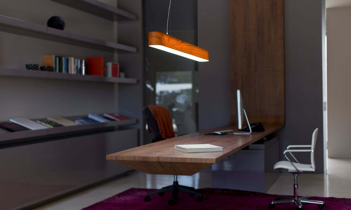 LZF I-Club Lámpara Colgante Lineal de Madera