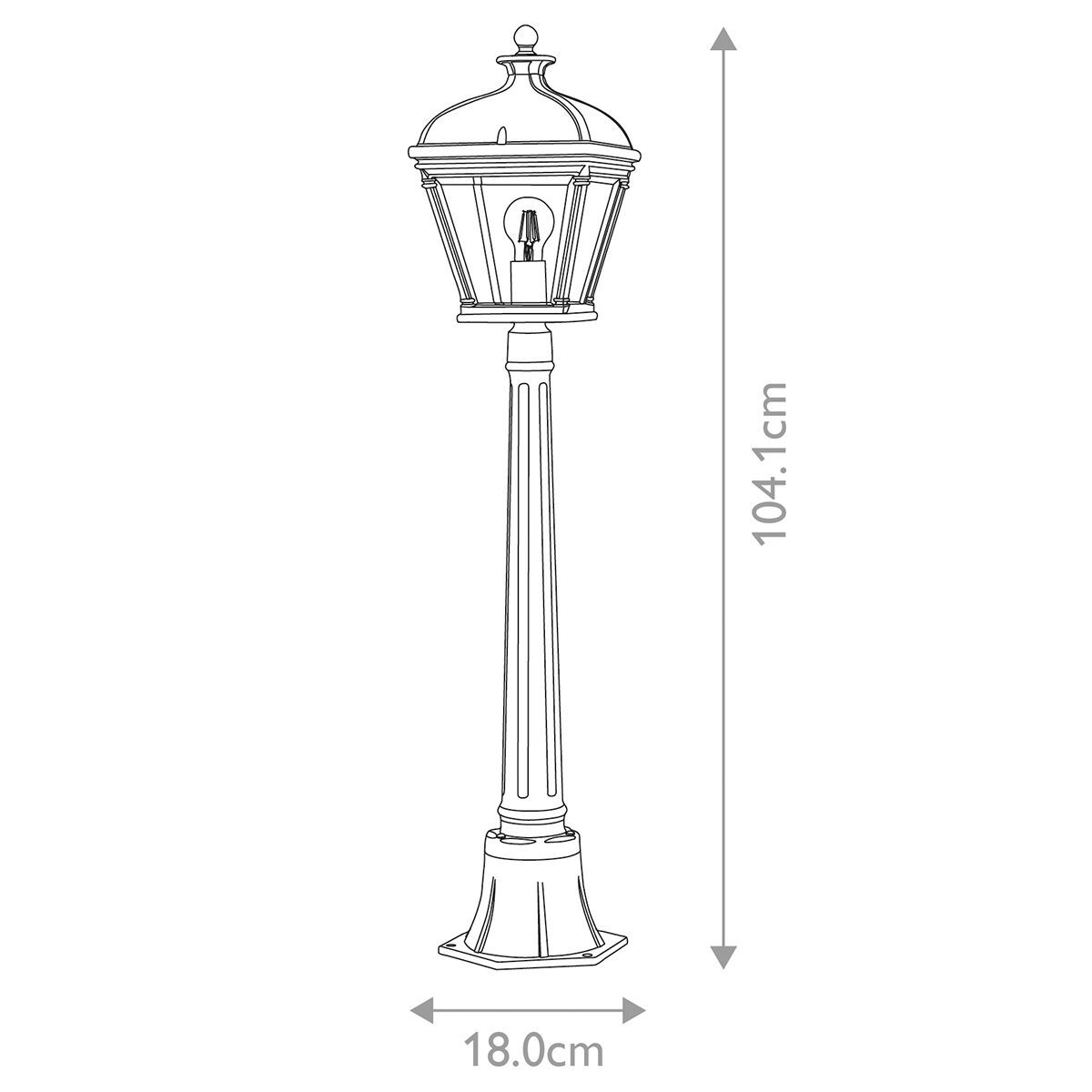 Elstead Bayview Outdoor Pillar Lantern