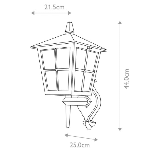 Elstead Canterbury Farol de Pared Exterior