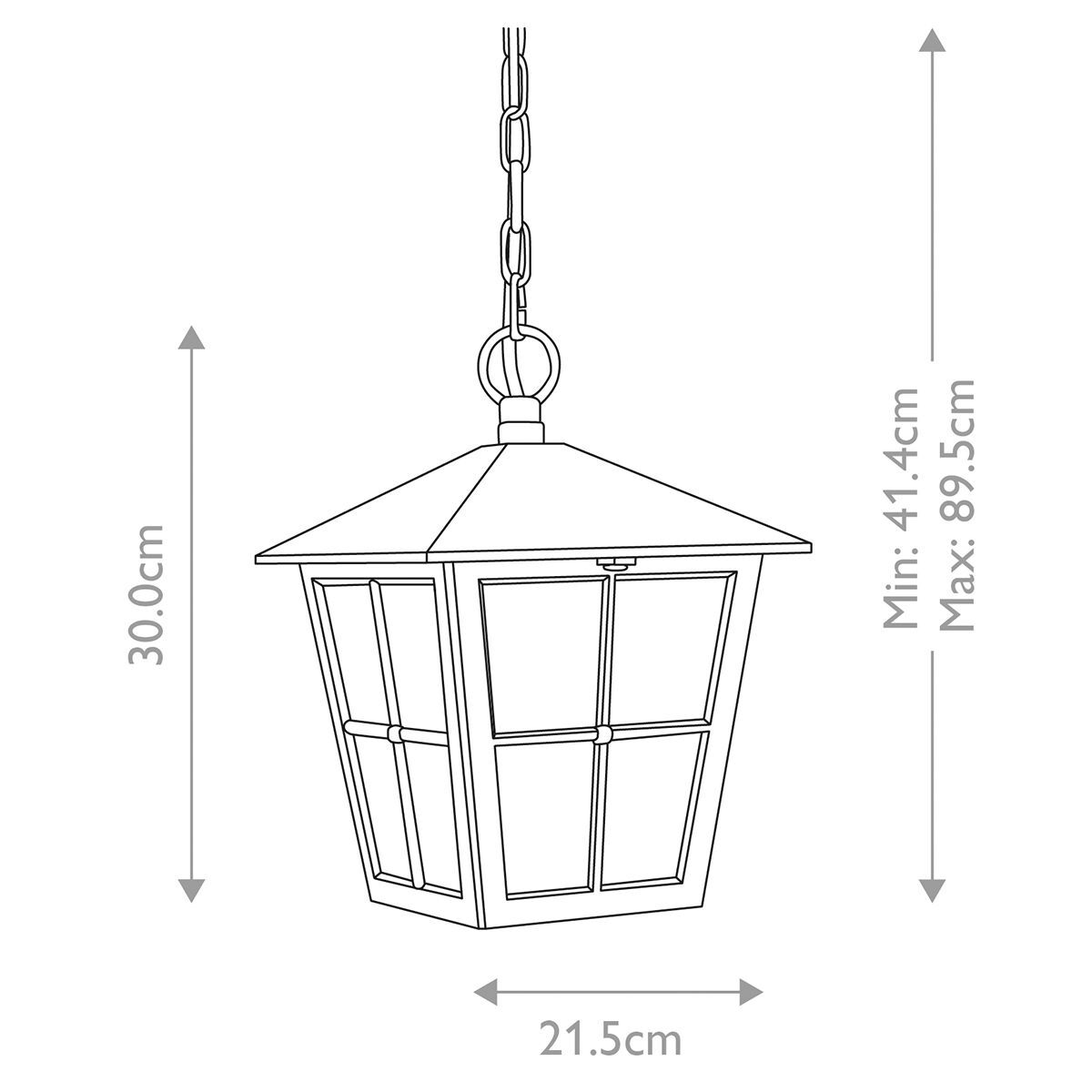 Elstead Canterbury Farol de Techo Exterior