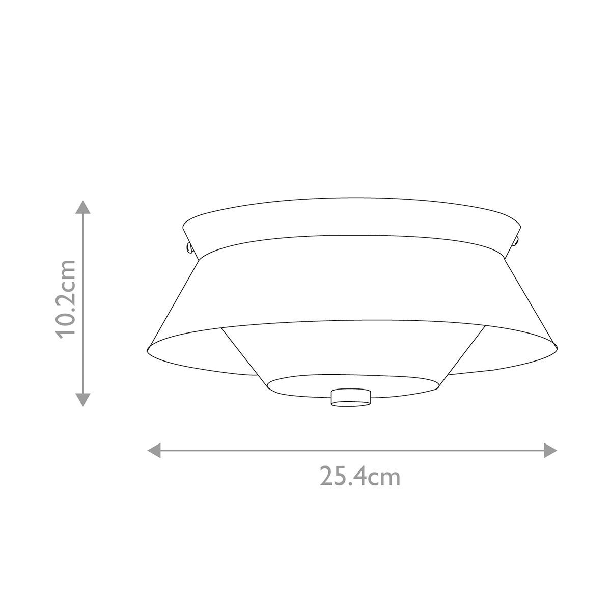 Elstead Bowtie Flush Bathroom Ceiling Light