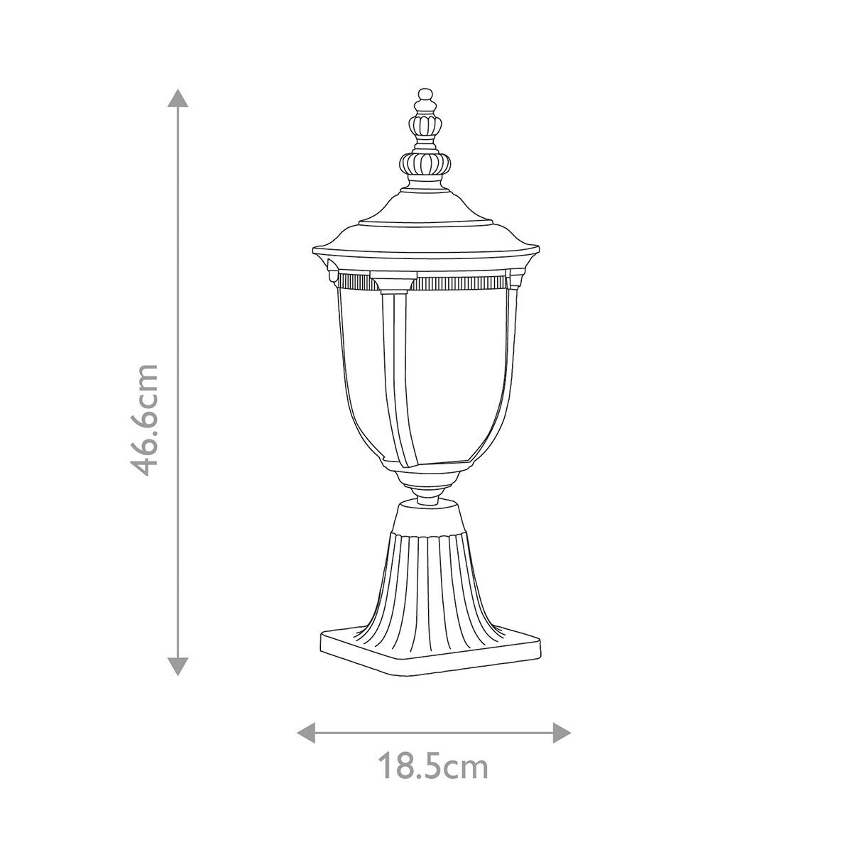 Elstead Cleveland Llantia Pedestal Exterior