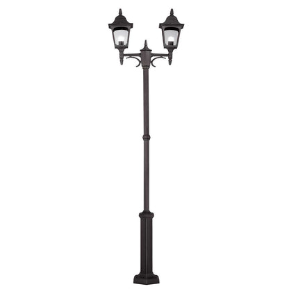 Elstead Chapel Twin Lantern Outdoor Post Light