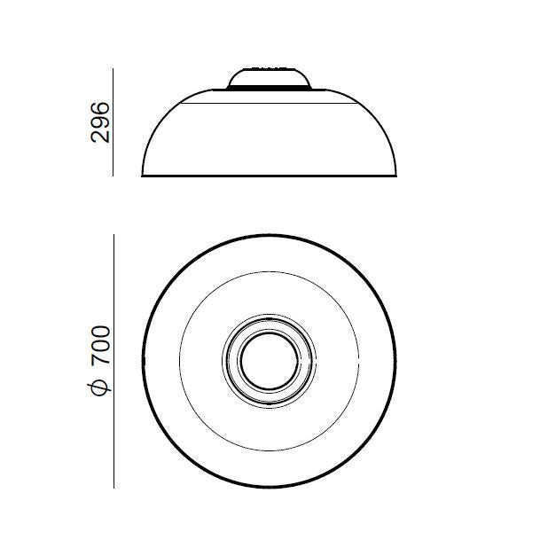 Stilnovo Demi Lámpara LED de Pared y Techo