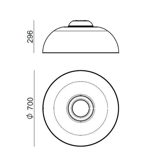 Stilnovo Demi Lámpara LED de Pared y Techo