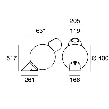 Stilnovo Gravita Lámpara de Mesa LED