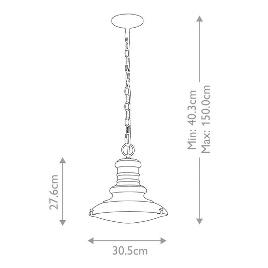 Elstead Redding Station Farol de Cadena