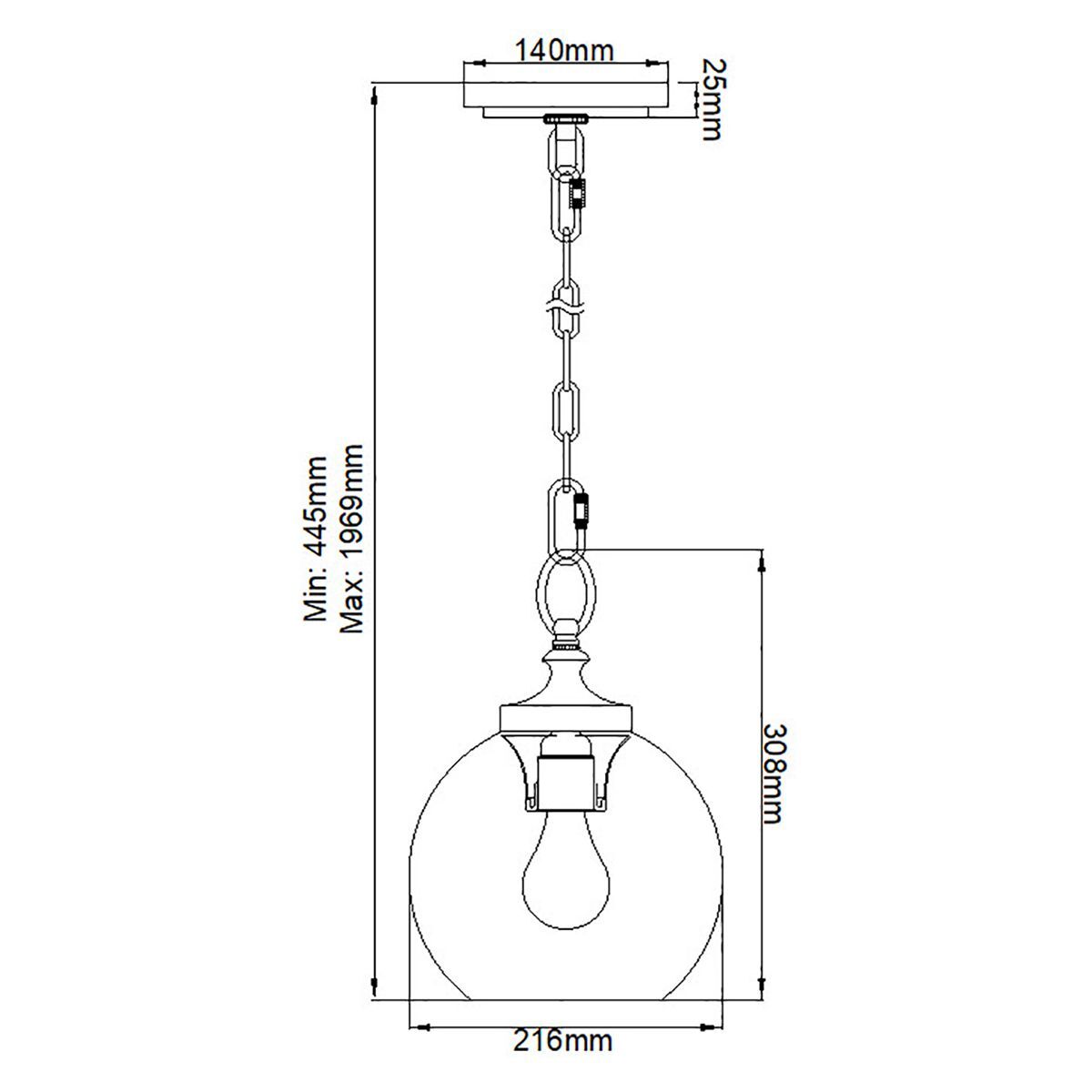 Feiss Tabby Pendant