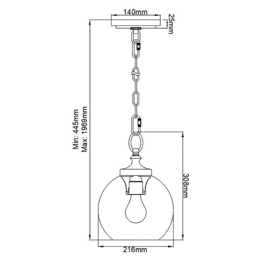 Feiss Tabby Pendant