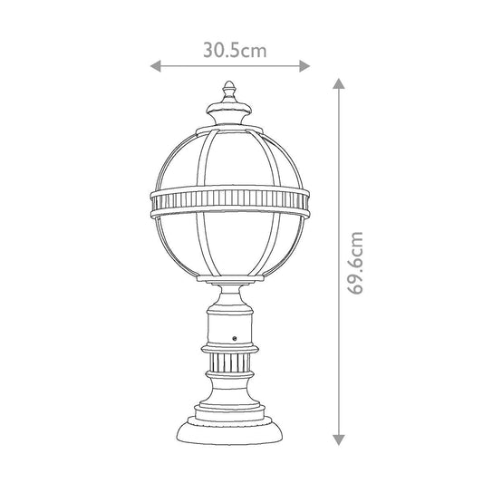 Elstead Halleron Farol de Pedestal para Exterior