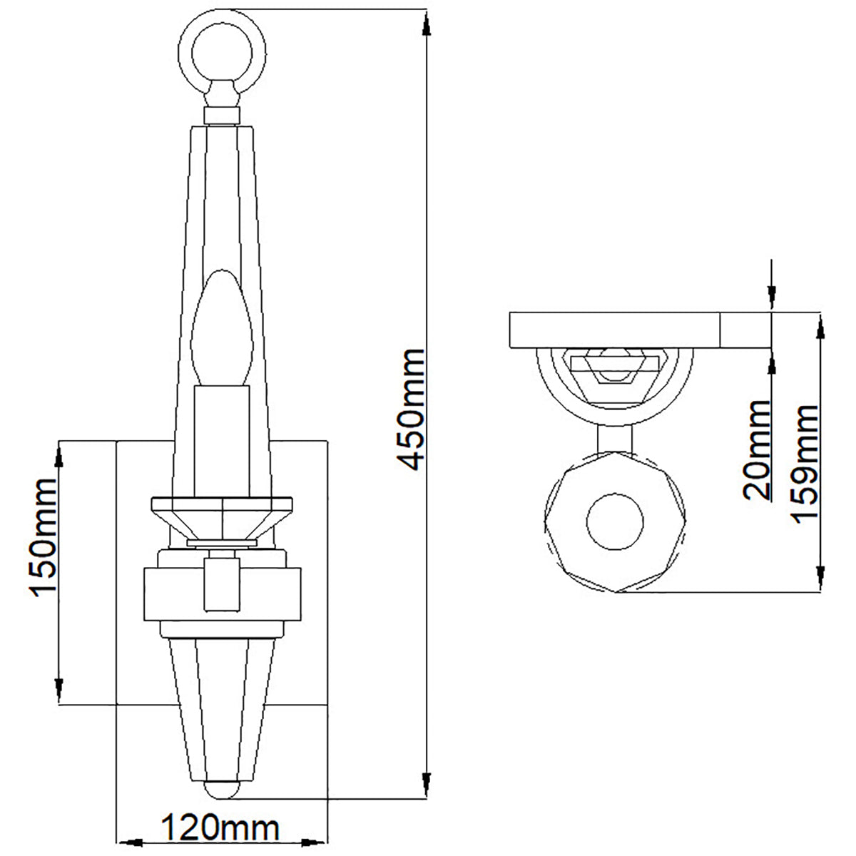 Quintiesse Ascher Aplique de Paret