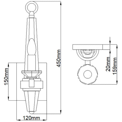 Quintiesse Ascher Aplique de Paret