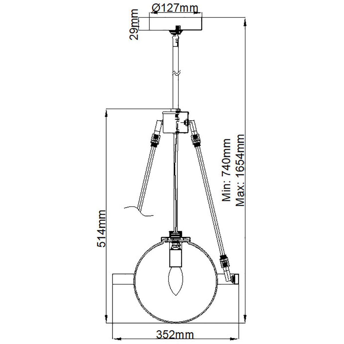 Quintiesse Harper Single Pendant