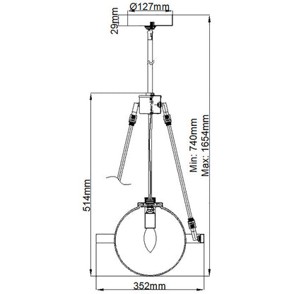 Quintiesse Harper Single Pendant