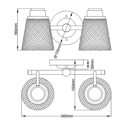 Quintiesse Hudson Bathroom Wall Light