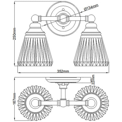 Quintiesse Keynes Bathroom Wall Light