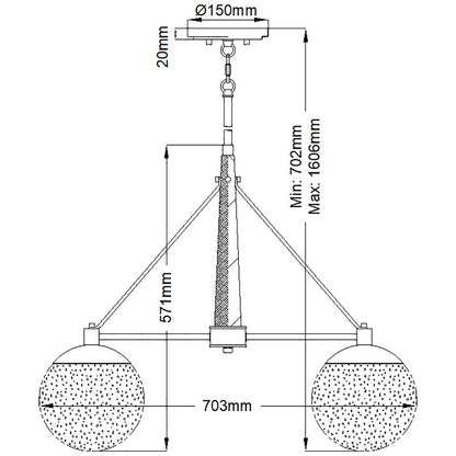 Quintiesse Marilyn 4-Light Pendant Chandelier