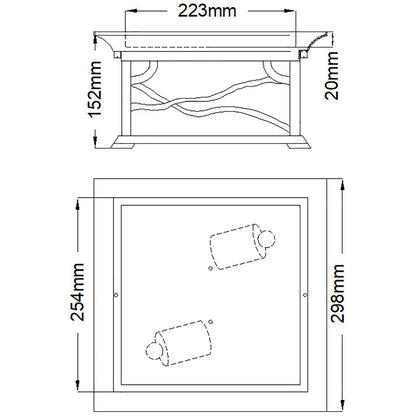 Quintiesse Morris Lámpara de Techo Exterior Empotrada