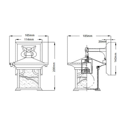 Quintiesse Morris Aplique Exterior de Farol