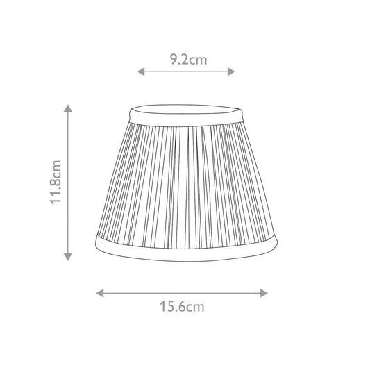 Elstead Clip Shades Pantalla de Vela Chifón Dorado